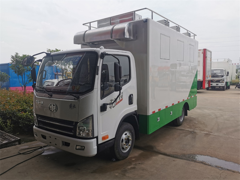 國(guó)六藍(lán)牌解放虎V可移動(dòng)餐車